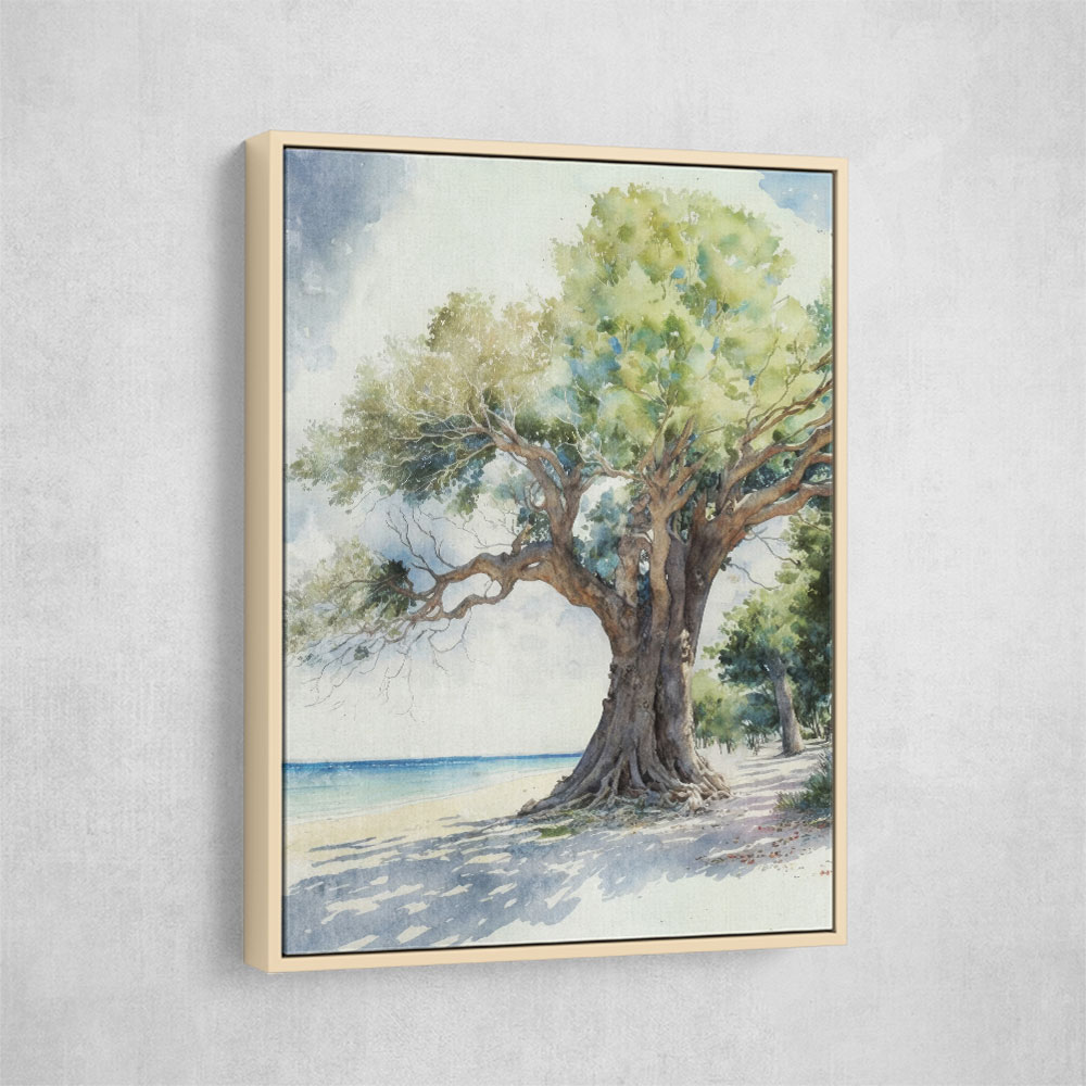 Framed watercolor deals